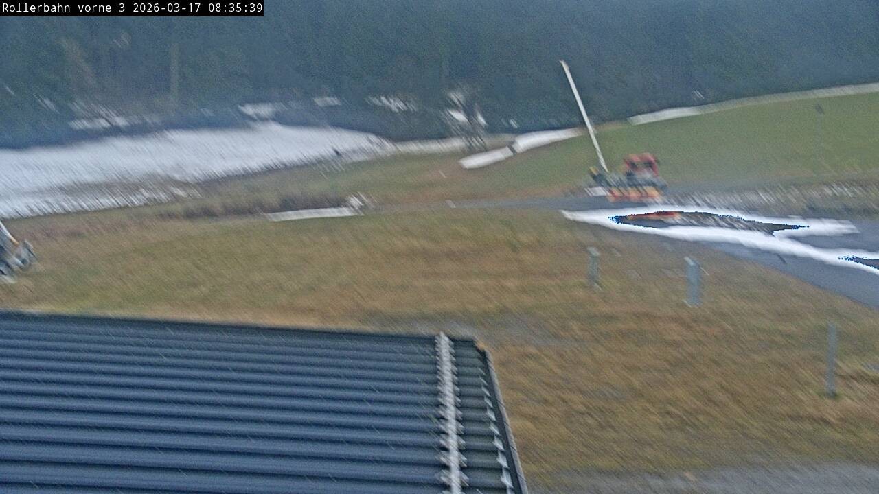 Archiv Foto Webcam Willingen - Blick Rollerbahn der Biathlon Arena