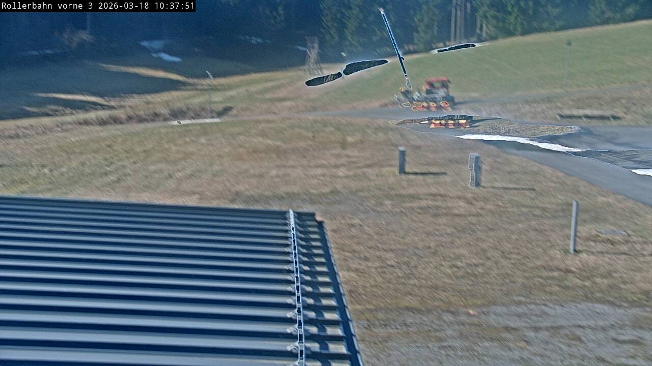 Archiv Foto Webcam Willingen - Blick Rollerbahn der Biathlon Arena