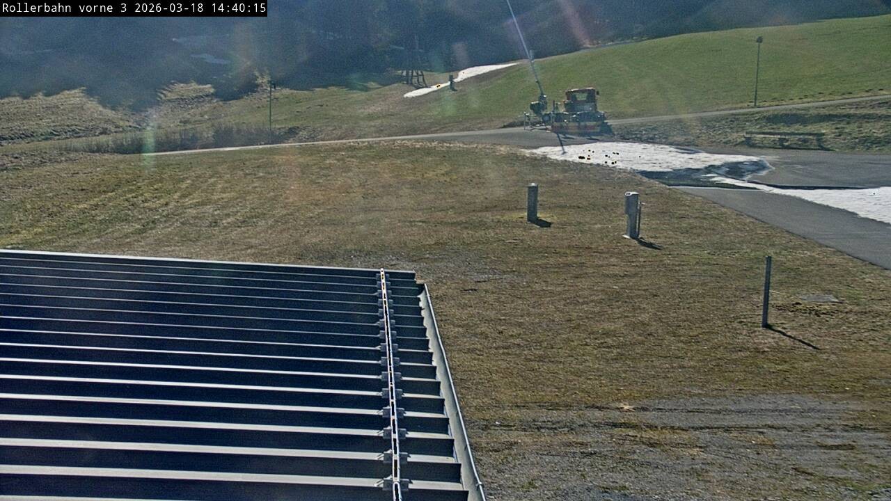 Archiv Foto Webcam Willingen - Blick Rollerbahn der Biathlon Arena