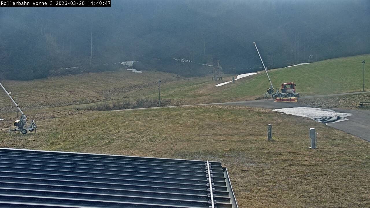 Archiv Foto Webcam Willingen - Blick Rollerbahn der Biathlon Arena