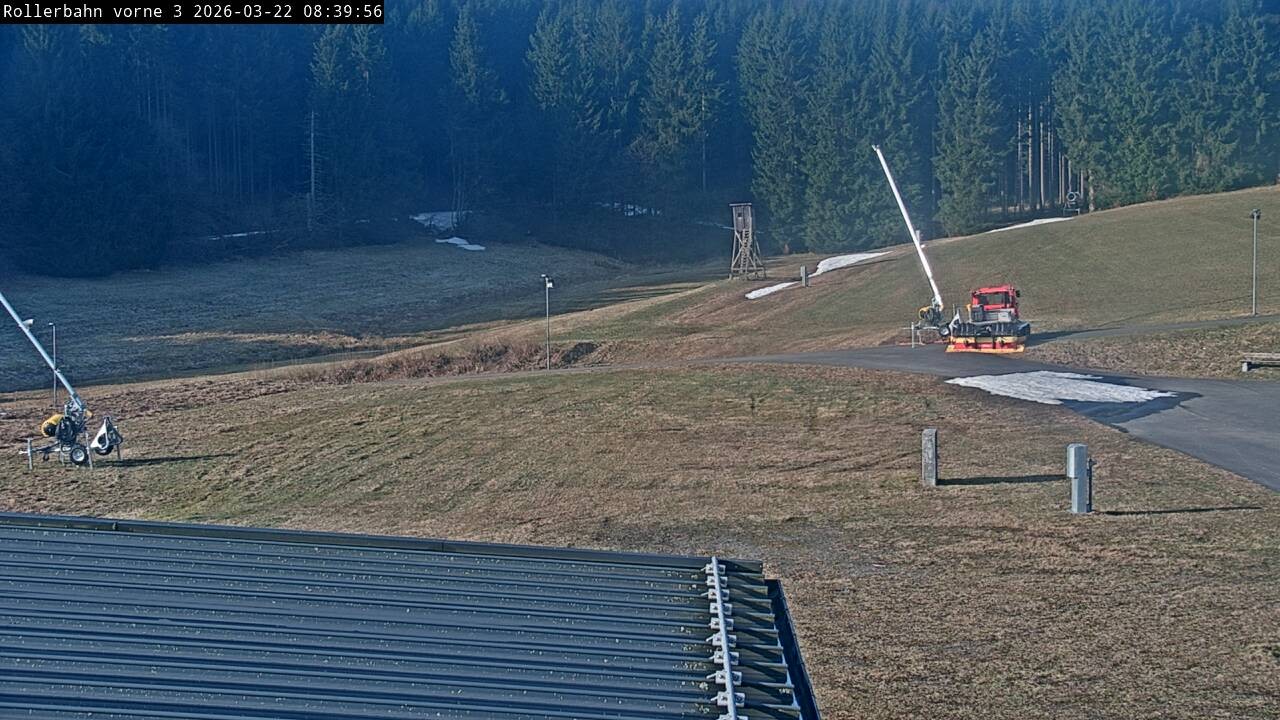 Archiv Foto Webcam Willingen - Blick Rollerbahn der Biathlon Arena