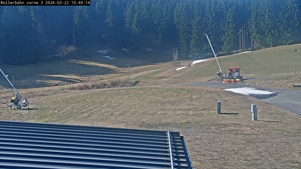Archiv Foto Webcam Willingen - Blick Rollerbahn der Biathlon Arena