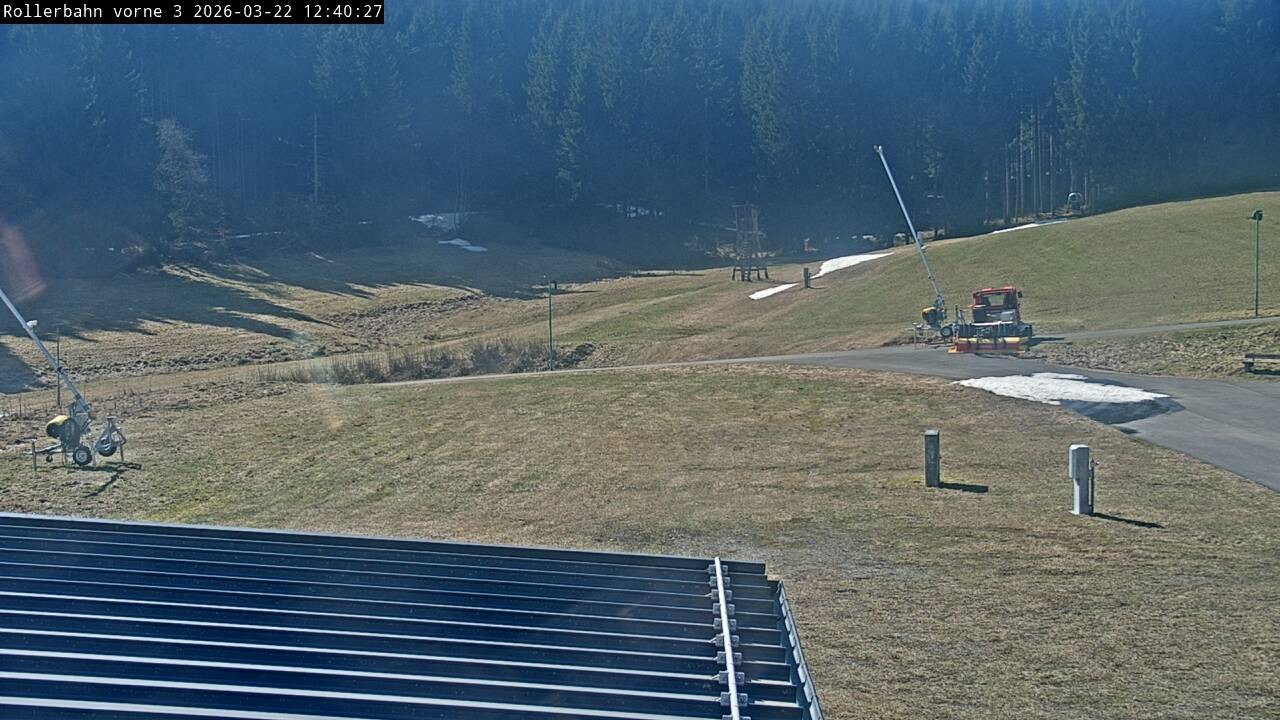 Archiv Foto Webcam Willingen - Blick Rollerbahn der Biathlon Arena
