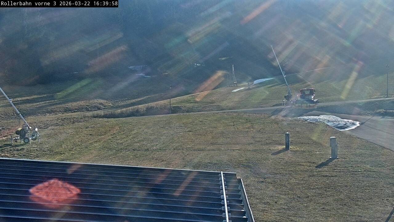 Archiv Foto Webcam Willingen - Blick Rollerbahn der Biathlon Arena