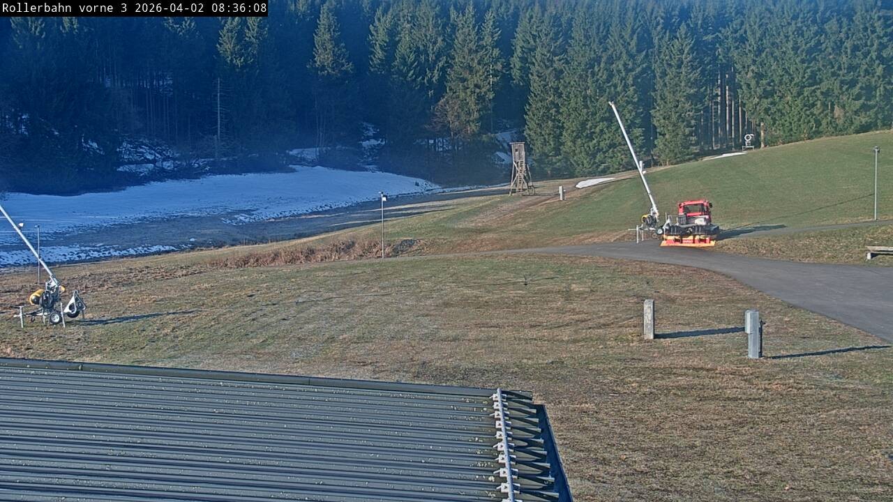 Archiv Foto Webcam Willingen - Blick Rollerbahn der Biathlon Arena
