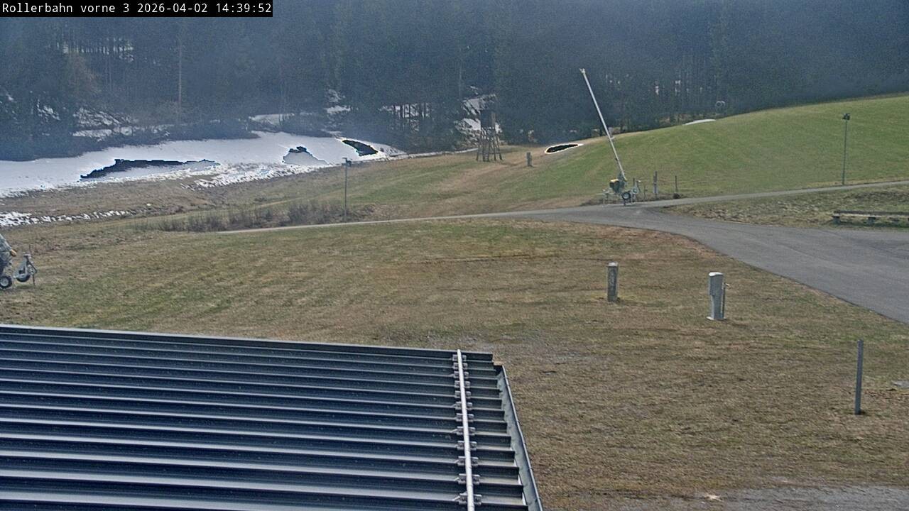 Archiv Foto Webcam Willingen - Blick Rollerbahn der Biathlon Arena