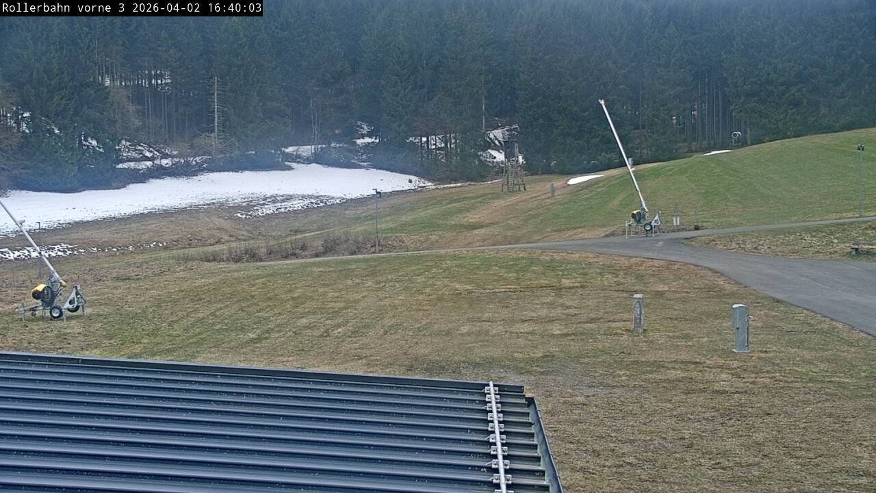 Archiv Foto Webcam Willingen - Blick Rollerbahn der Biathlon Arena