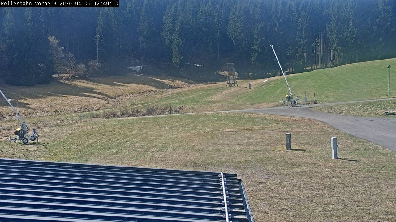 Archiv Foto Webcam Willingen - Blick Rollerbahn der Biathlon Arena