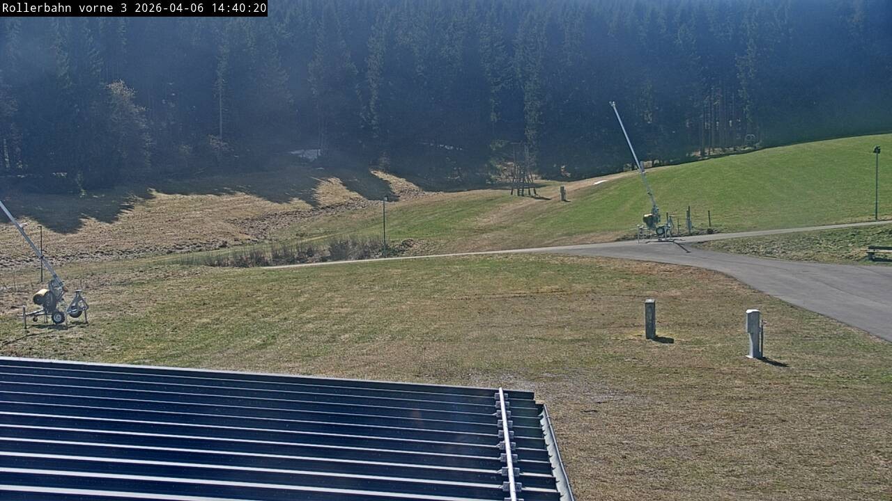 Archiv Foto Webcam Willingen - Blick Rollerbahn der Biathlon Arena
