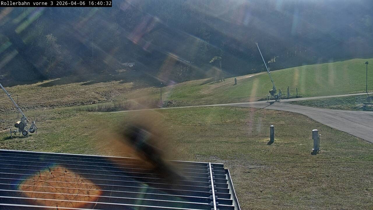 Archiv Foto Webcam Willingen - Blick Rollerbahn der Biathlon Arena