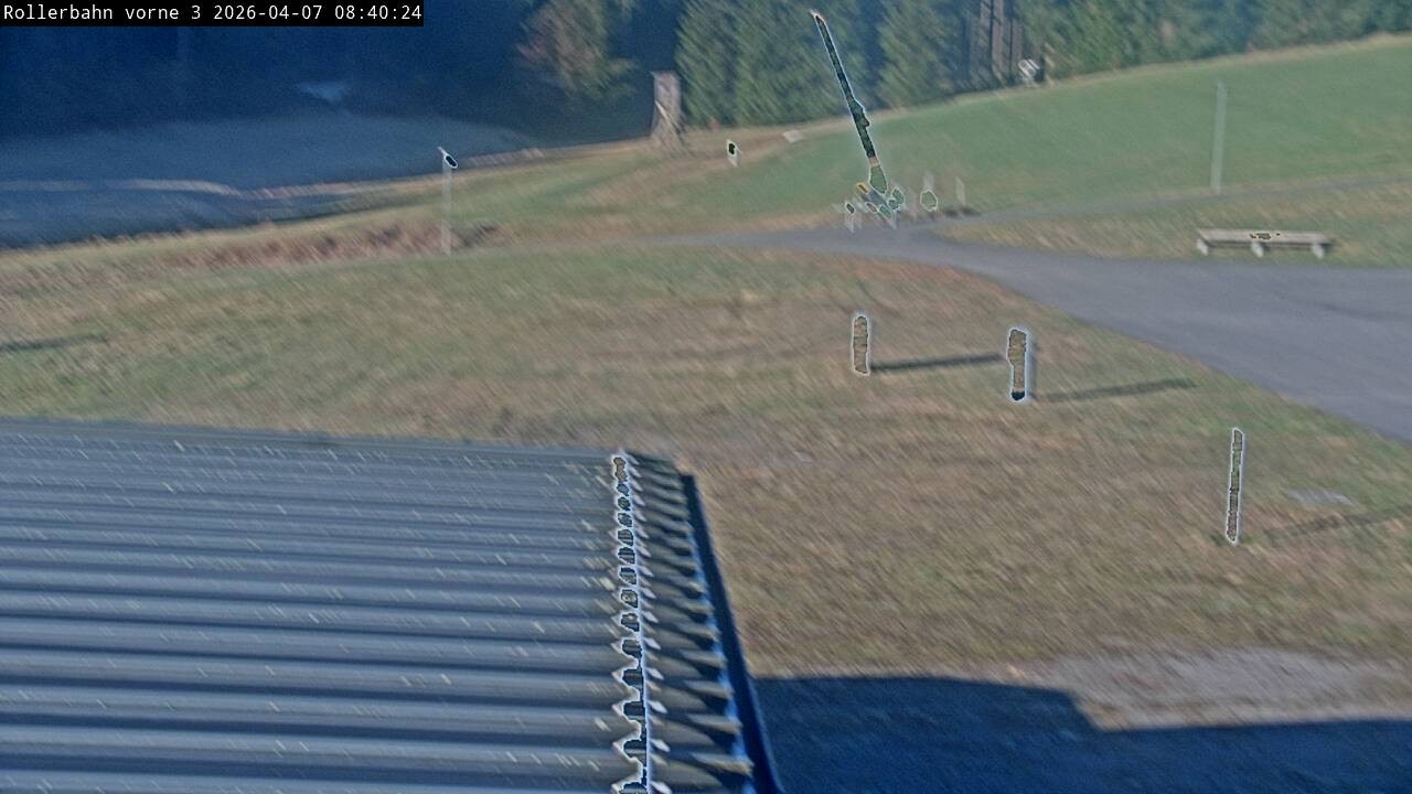 Archiv Foto Webcam Willingen - Blick Rollerbahn der Biathlon Arena