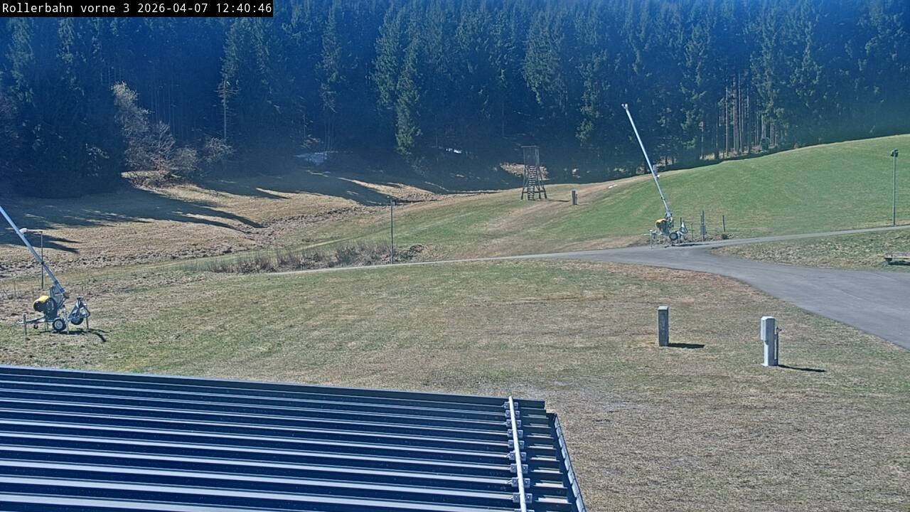 Archiv Foto Webcam Willingen - Blick Rollerbahn der Biathlon Arena
