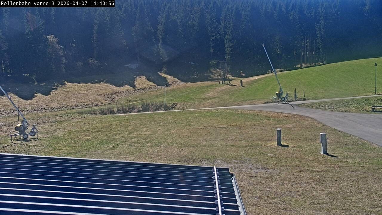 Archiv Foto Webcam Willingen - Blick Rollerbahn der Biathlon Arena