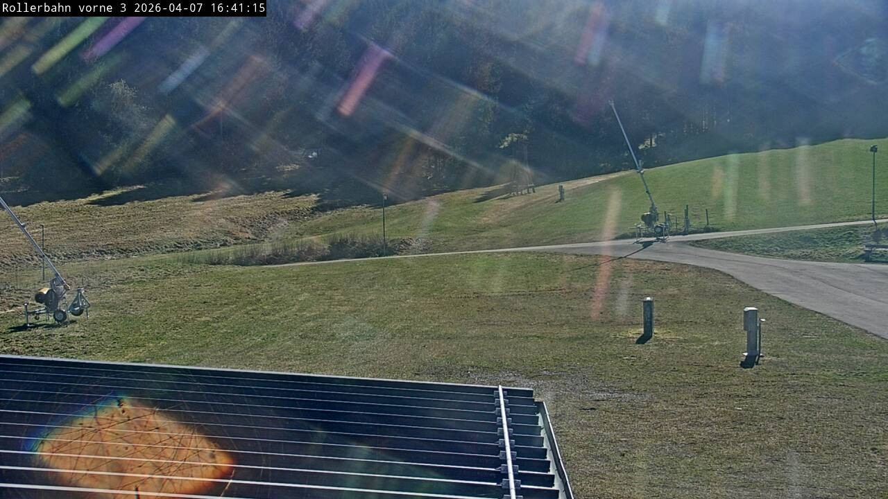 Archiv Foto Webcam Willingen - Blick Rollerbahn der Biathlon Arena