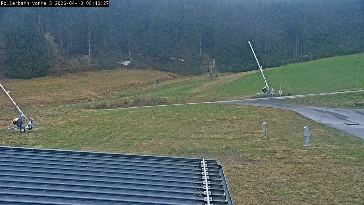 Archiv Foto Webcam Willingen - Blick Rollerbahn der Biathlon Arena