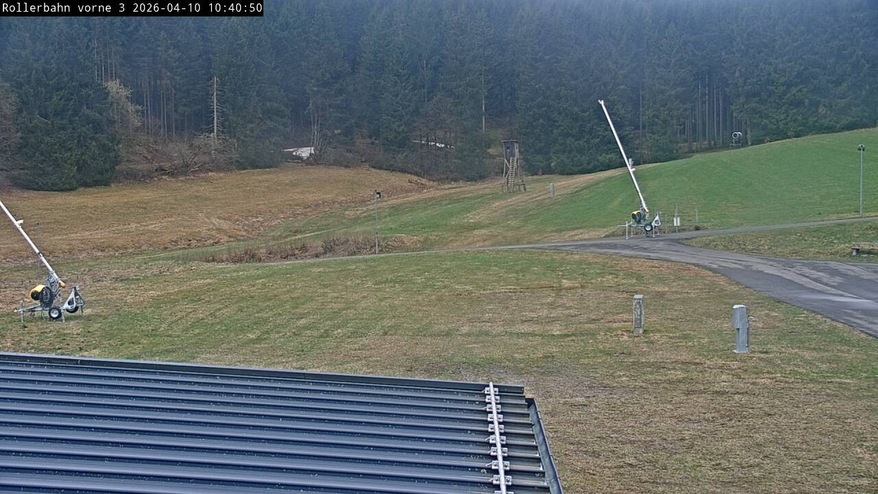 Archiv Foto Webcam Willingen - Blick Rollerbahn der Biathlon Arena