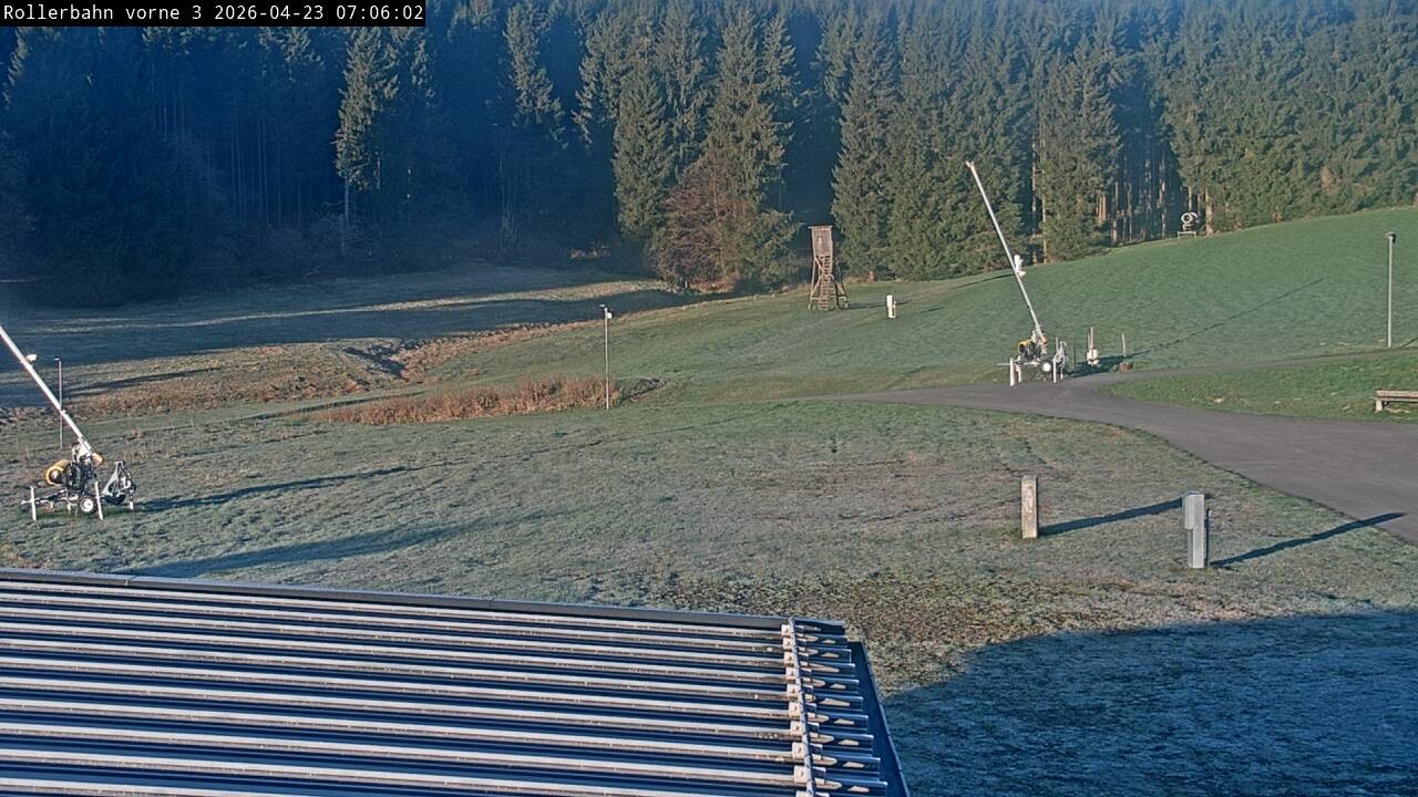 Archiv Foto Webcam Willingen - Blick Rollerbahn der Biathlon Arena