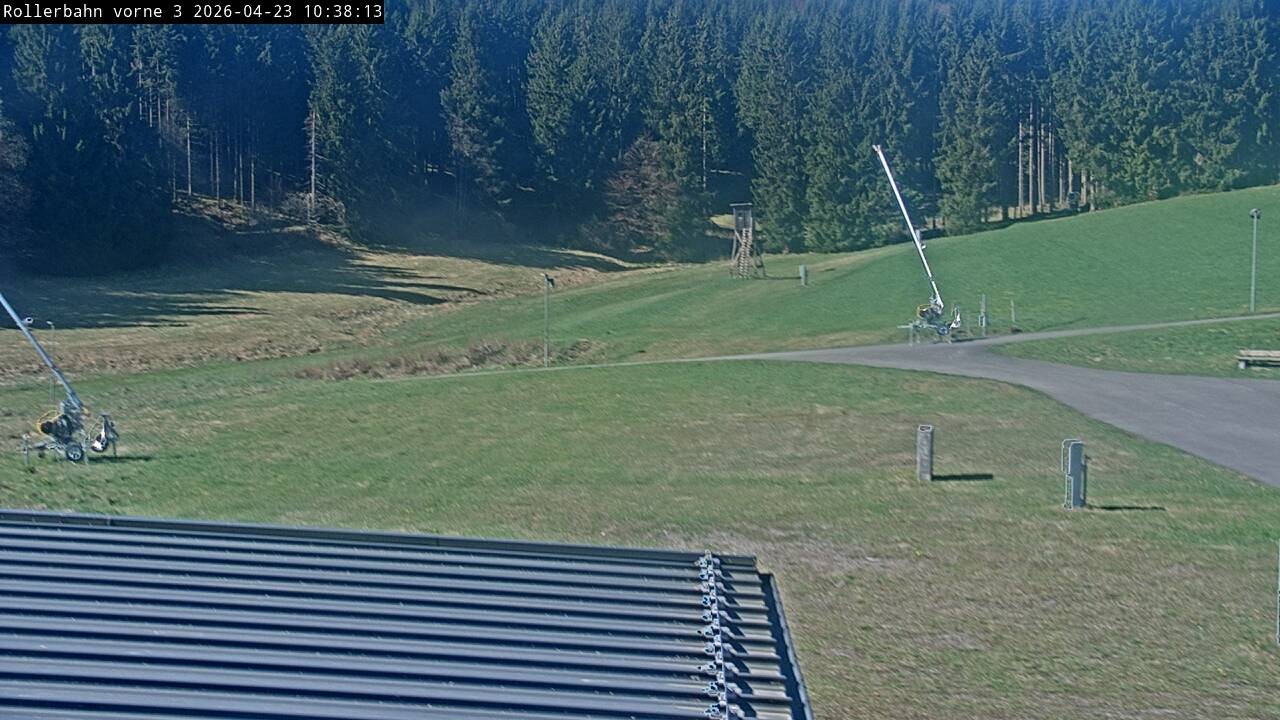 Archiv Foto Webcam Willingen - Blick Rollerbahn der Biathlon Arena