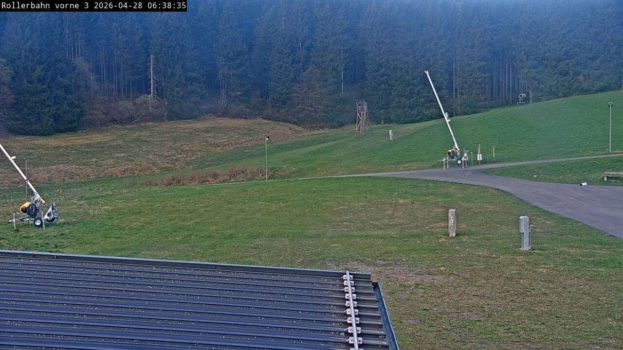 Archiv Foto Webcam Willingen - Blick Rollerbahn der Biathlon Arena