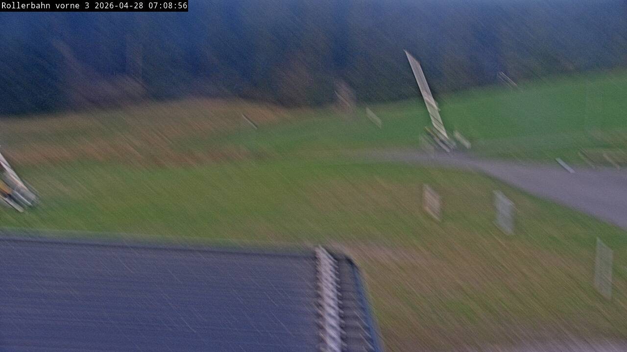 Archiv Foto Webcam Willingen - Blick Rollerbahn der Biathlon Arena