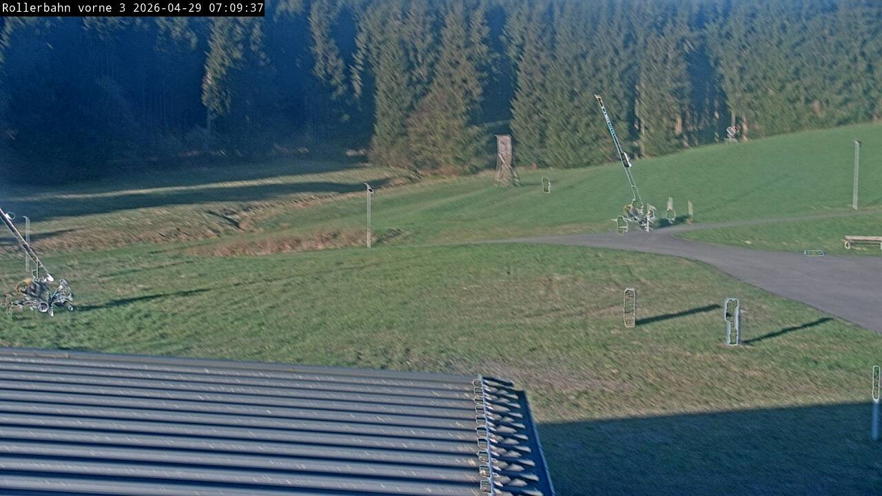 Archiv Foto Webcam Willingen - Blick Rollerbahn der Biathlon Arena