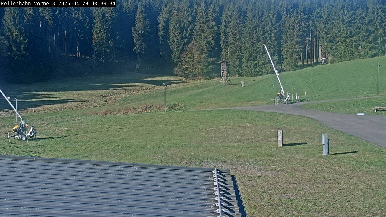 Archiv Foto Webcam Willingen - Blick Rollerbahn der Biathlon Arena