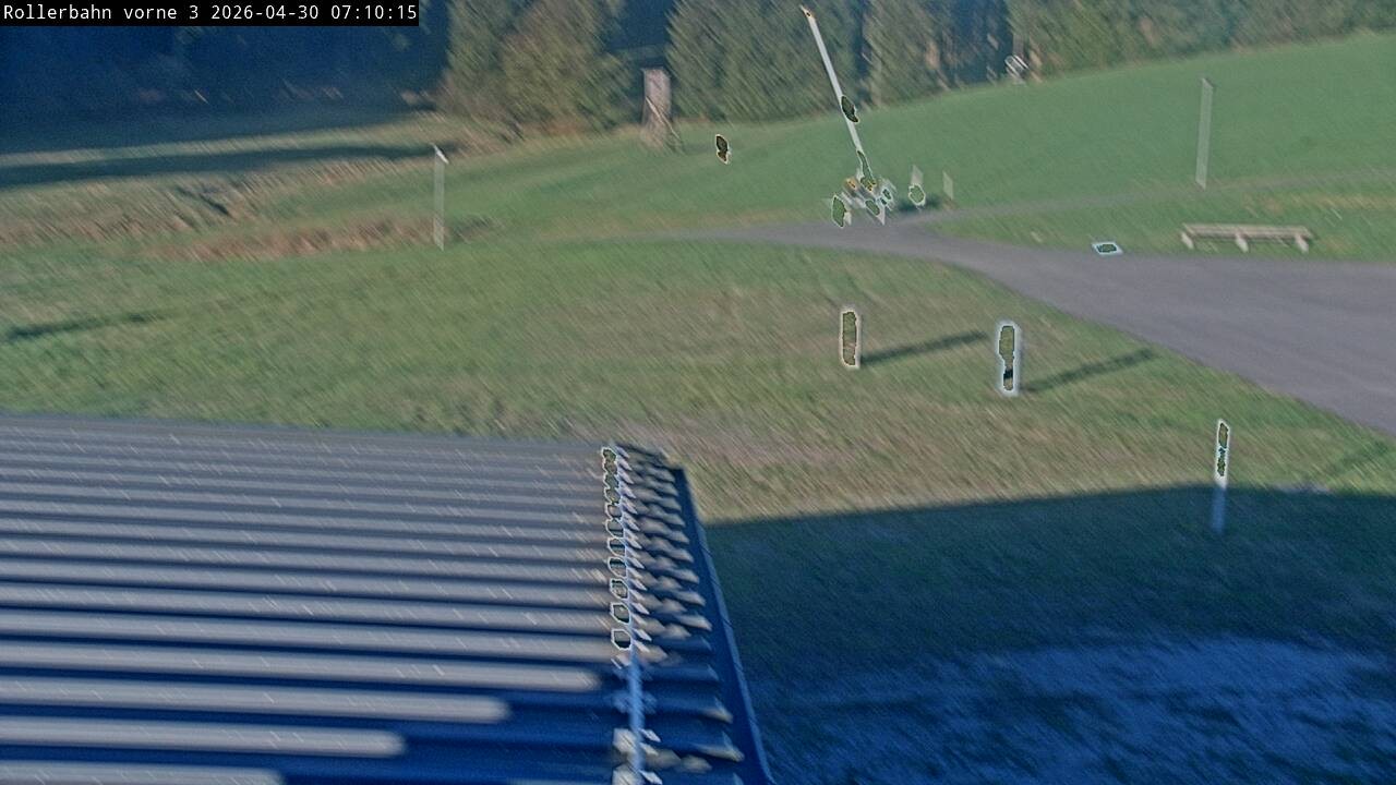 Archiv Foto Webcam Willingen - Blick Rollerbahn der Biathlon Arena