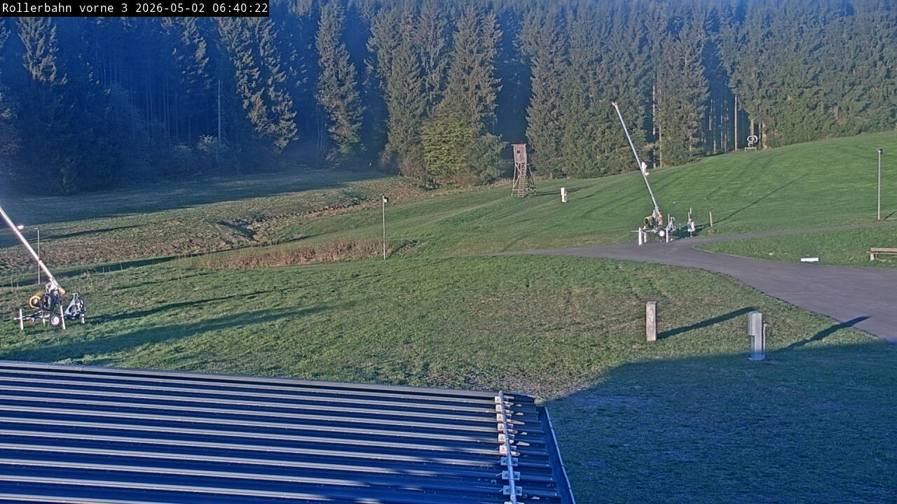 Archiv Foto Webcam Willingen - Blick Rollerbahn der Biathlon Arena