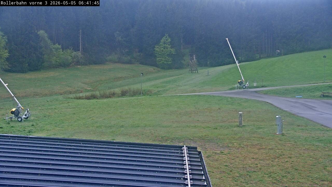 Archiv Foto Webcam Willingen - Blick Rollerbahn der Biathlon Arena