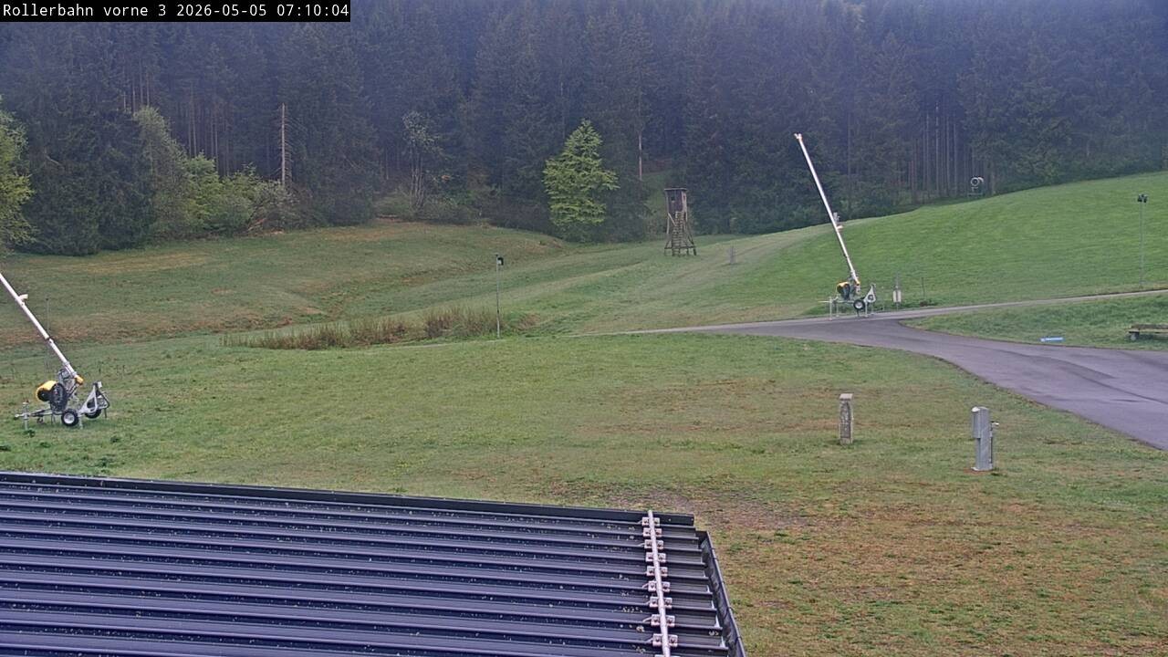Archiv Foto Webcam Willingen - Blick Rollerbahn der Biathlon Arena