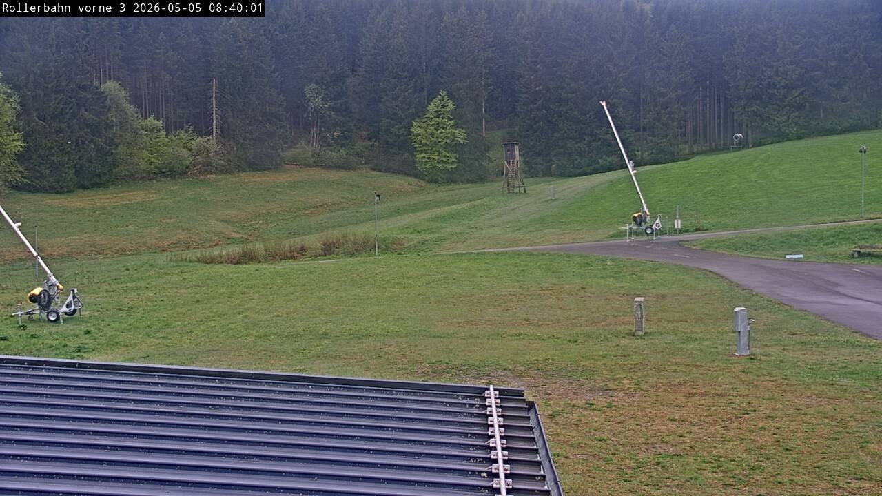 Archiv Foto Webcam Willingen - Blick Rollerbahn der Biathlon Arena