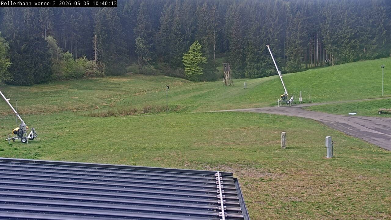 Archiv Foto Webcam Willingen - Blick Rollerbahn der Biathlon Arena