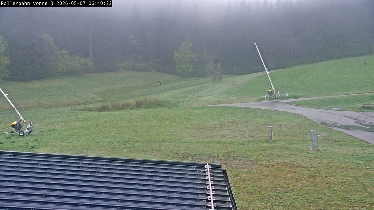 Archiv Foto Webcam Willingen - Blick Rollerbahn der Biathlon Arena