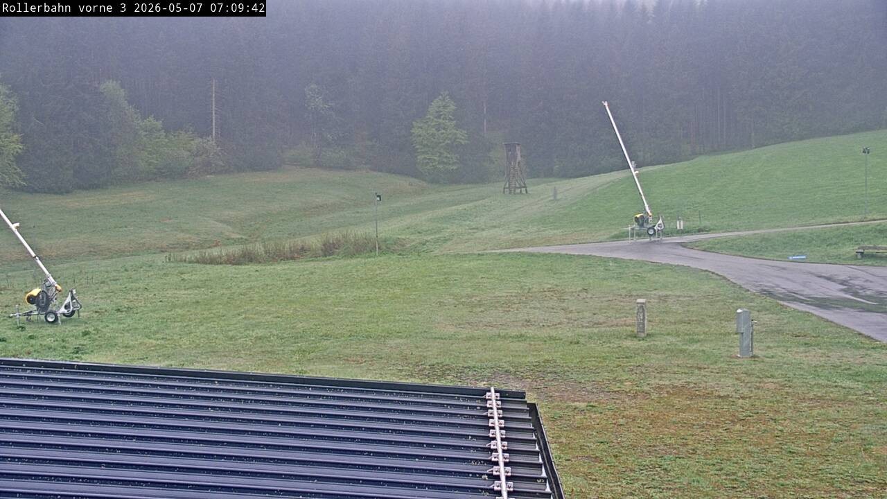 Archiv Foto Webcam Willingen - Blick Rollerbahn der Biathlon Arena