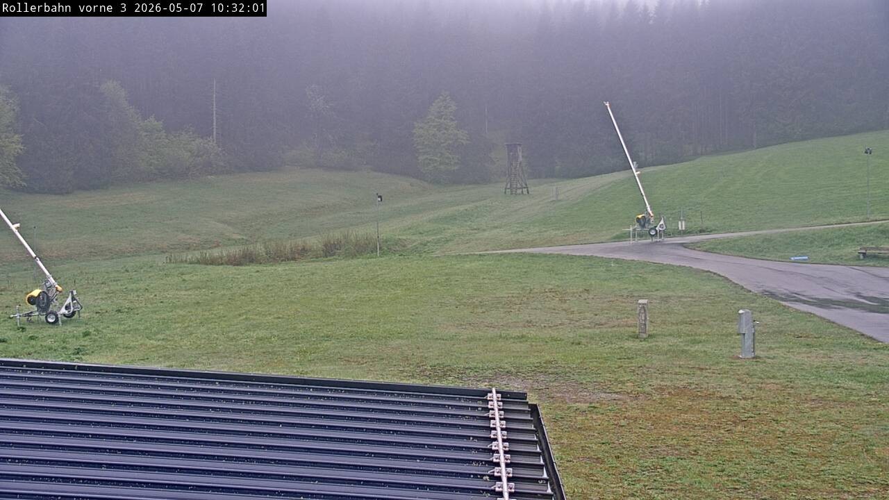 Archiv Foto Webcam Willingen - Blick Rollerbahn der Biathlon Arena
