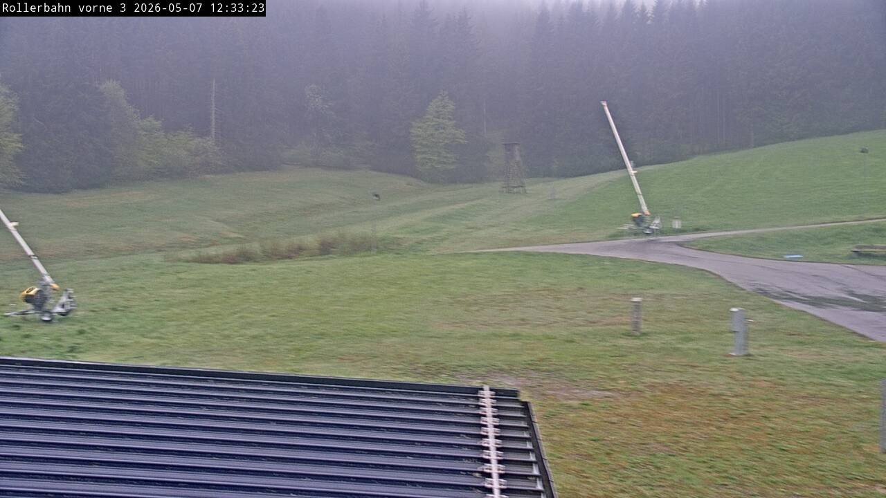 Archiv Foto Webcam Willingen - Blick Rollerbahn der Biathlon Arena