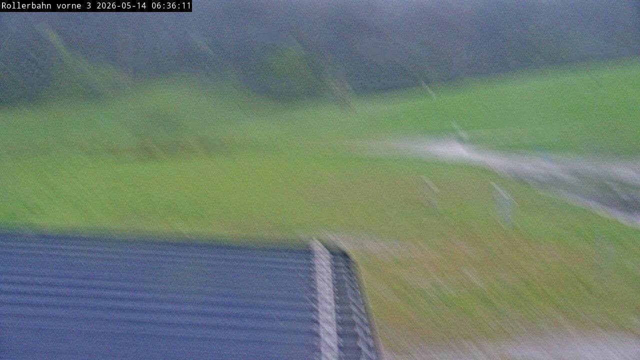 Archiv Foto Webcam Willingen - Blick Rollerbahn der Biathlon Arena