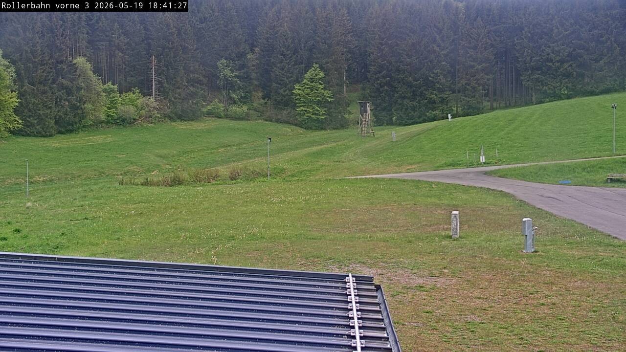 Archived image Webcam Willingen - View Roller Ski in Biathlon Arena