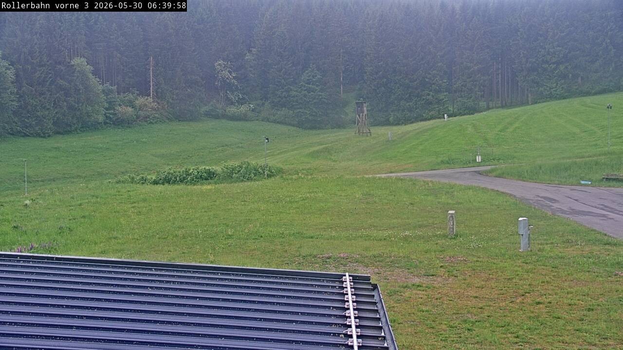 Archiv Foto Webcam Willingen - Blick Rollerbahn der Biathlon Arena