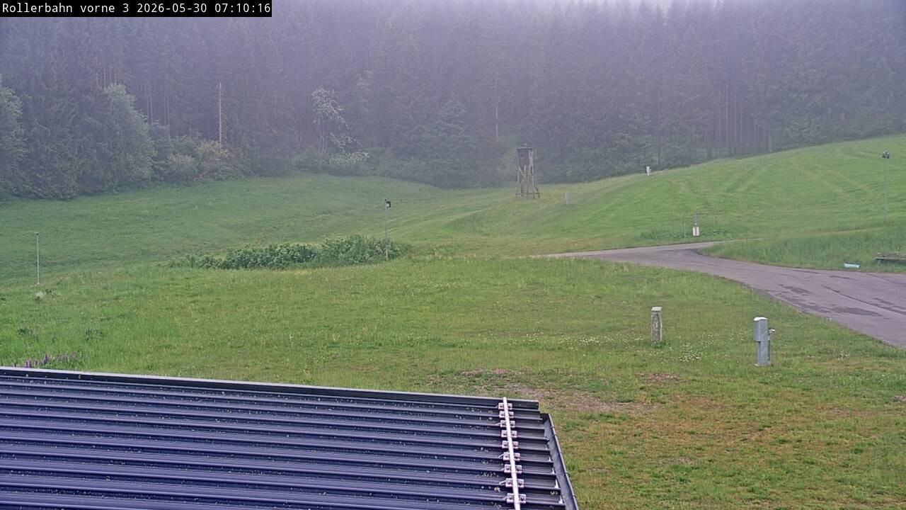Archiv Foto Webcam Willingen - Blick Rollerbahn der Biathlon Arena