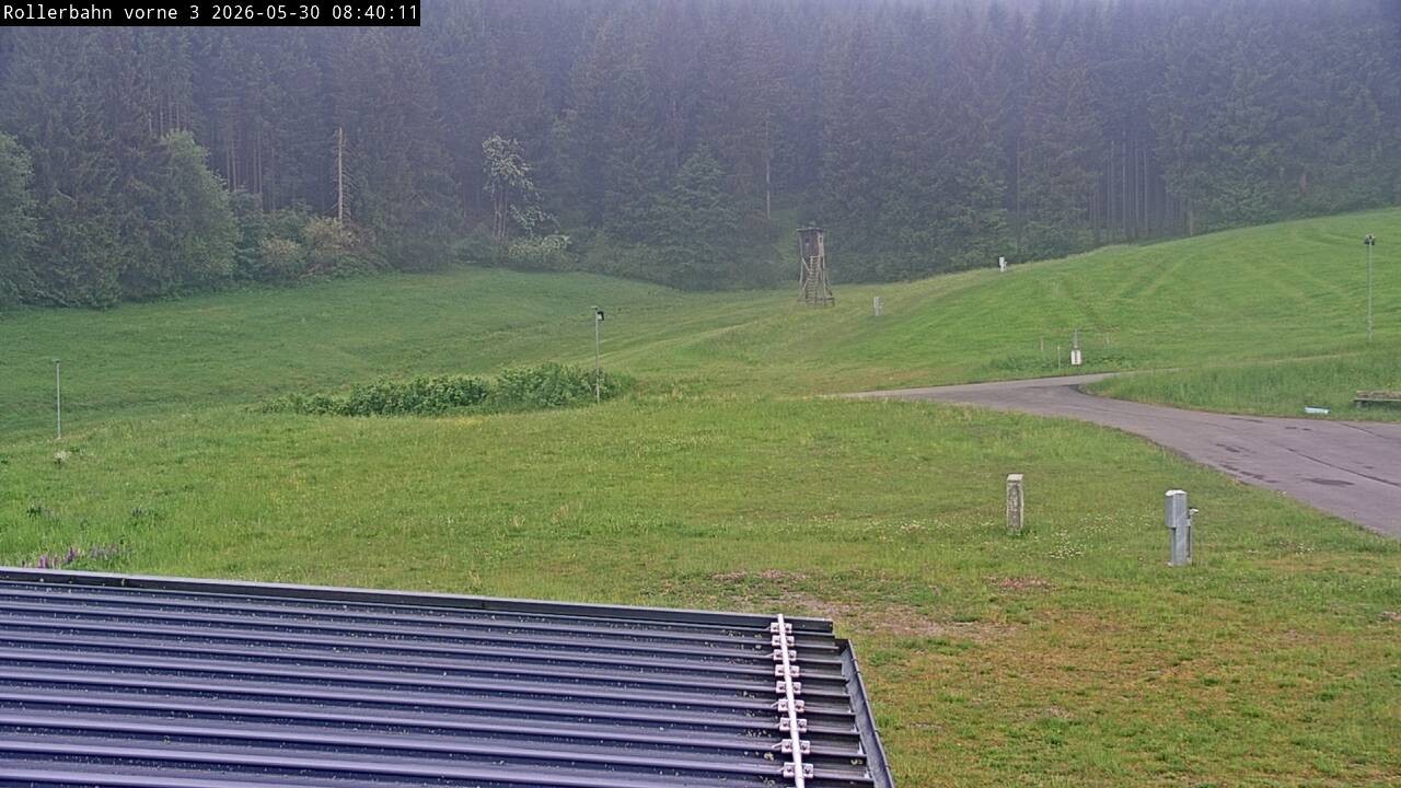Archiv Foto Webcam Willingen - Blick Rollerbahn der Biathlon Arena