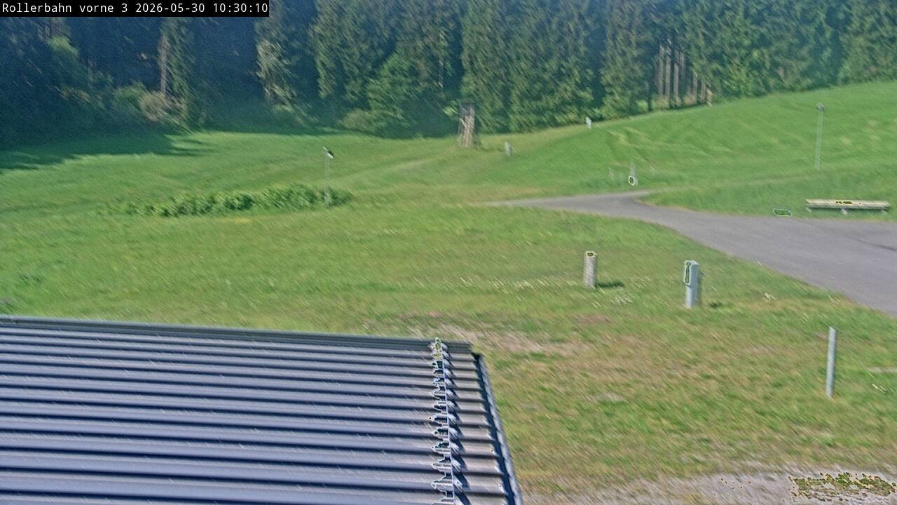 Archiv Foto Webcam Willingen - Blick Rollerbahn der Biathlon Arena
