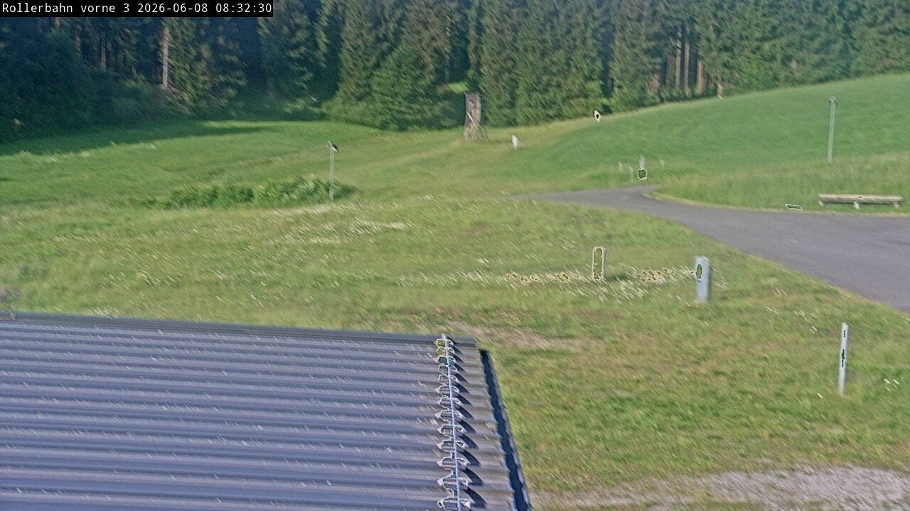 Archiv Foto Webcam Willingen - Blick Rollerbahn der Biathlon Arena