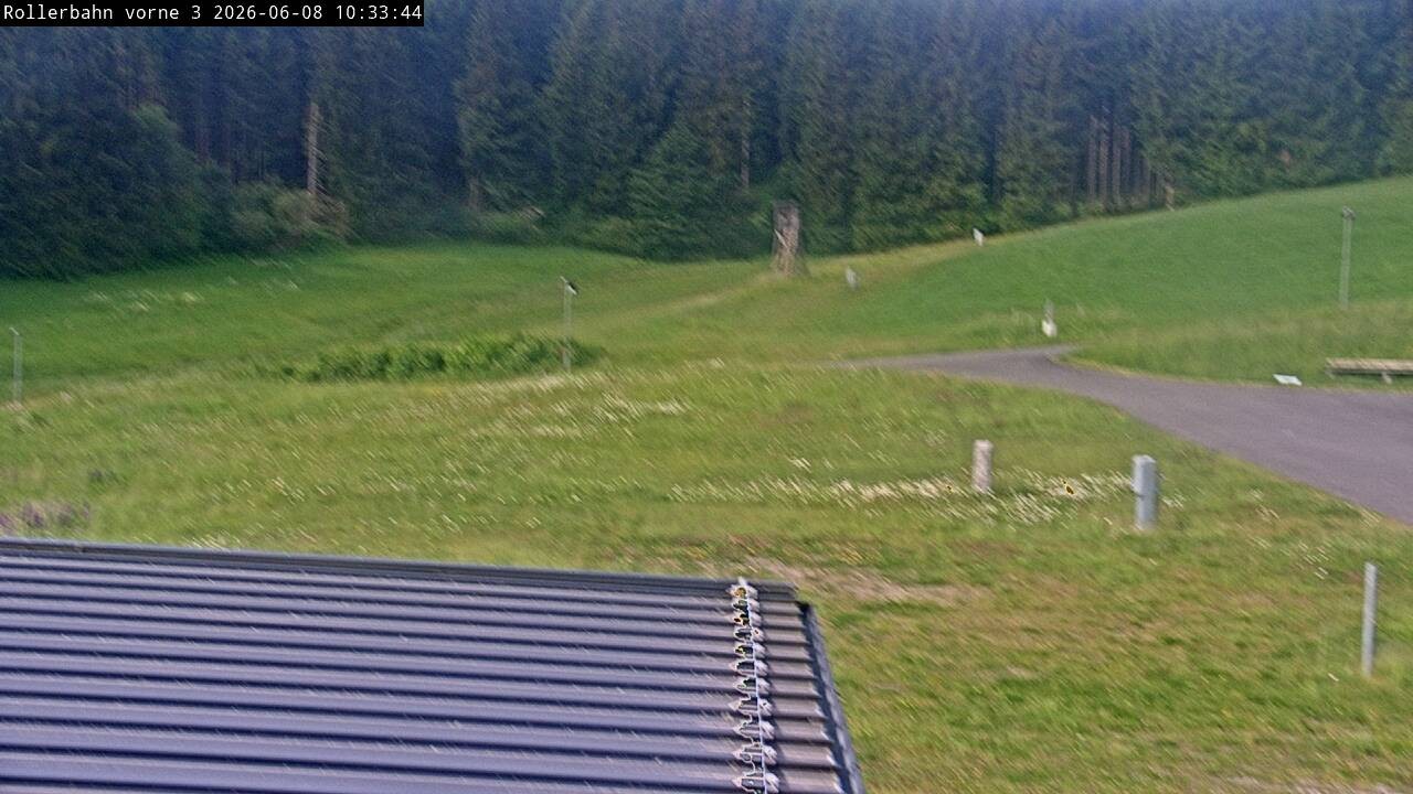 Archiv Foto Webcam Willingen - Blick Rollerbahn der Biathlon Arena