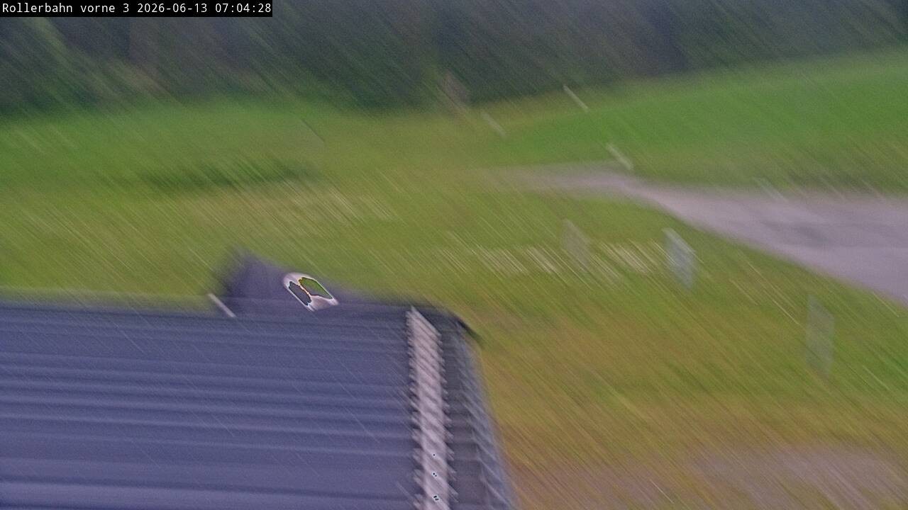 Archiv Foto Webcam Willingen - Blick Rollerbahn der Biathlon Arena