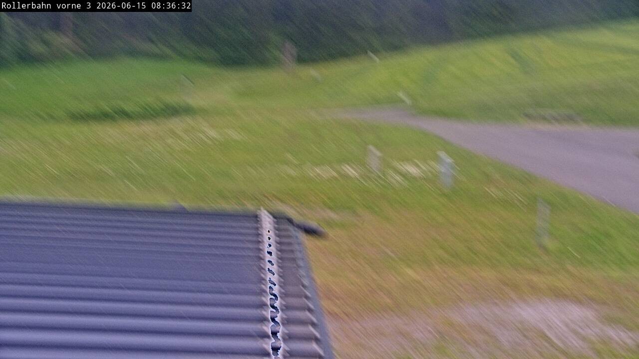 Archived image Webcam Willingen - View Roller Ski in Biathlon Arena