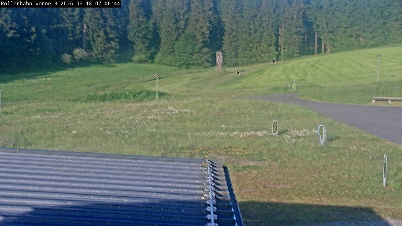 Archiv Foto Webcam Willingen - Blick Rollerbahn der Biathlon Arena