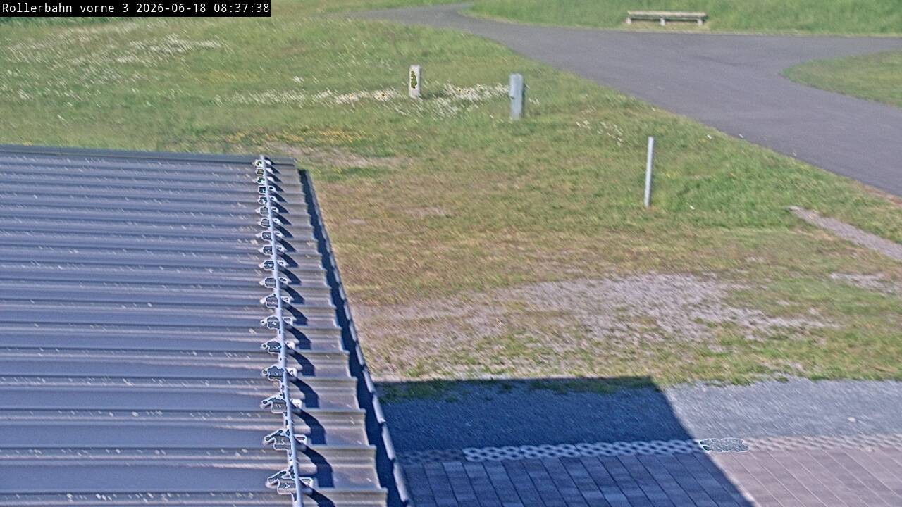 Archiv Foto Webcam Willingen - Blick Rollerbahn der Biathlon Arena