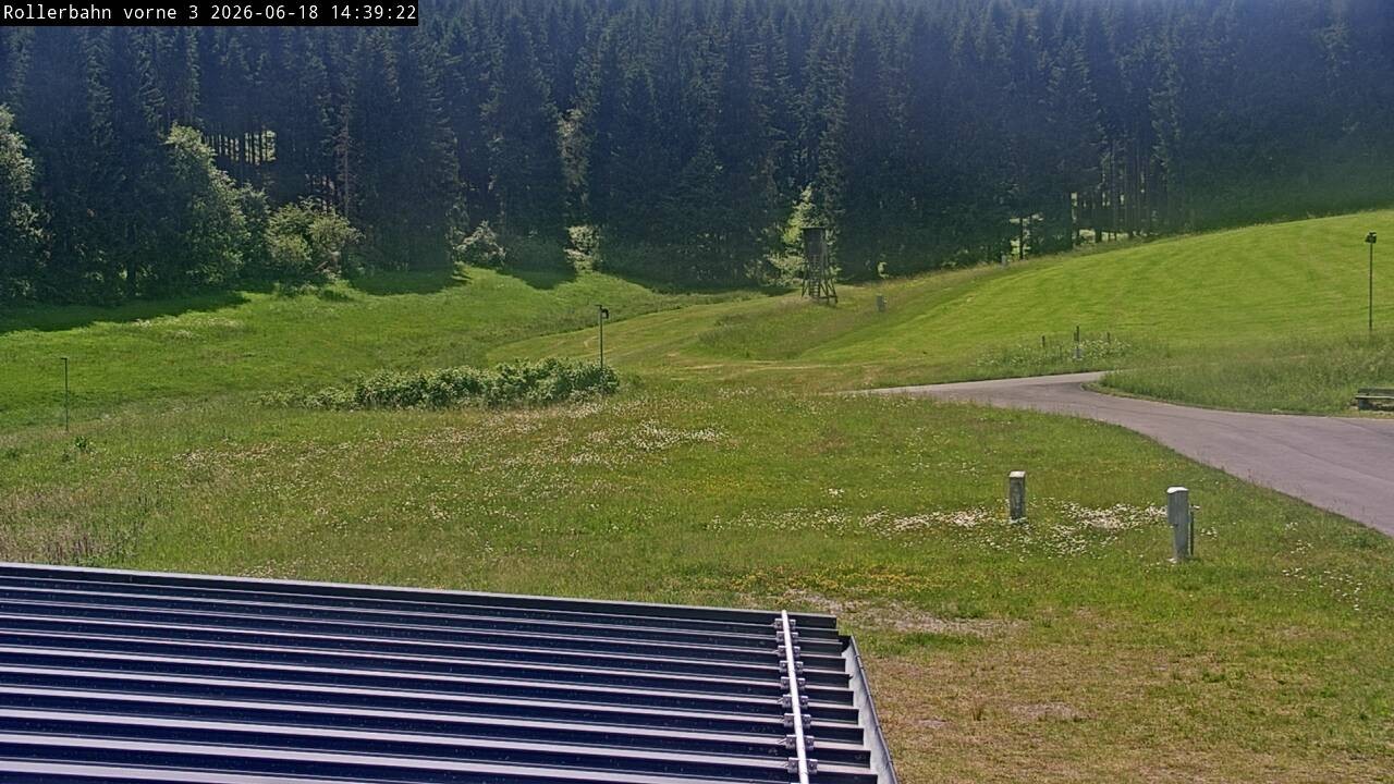Archived image Webcam Willingen - View Roller Ski in Biathlon Arena