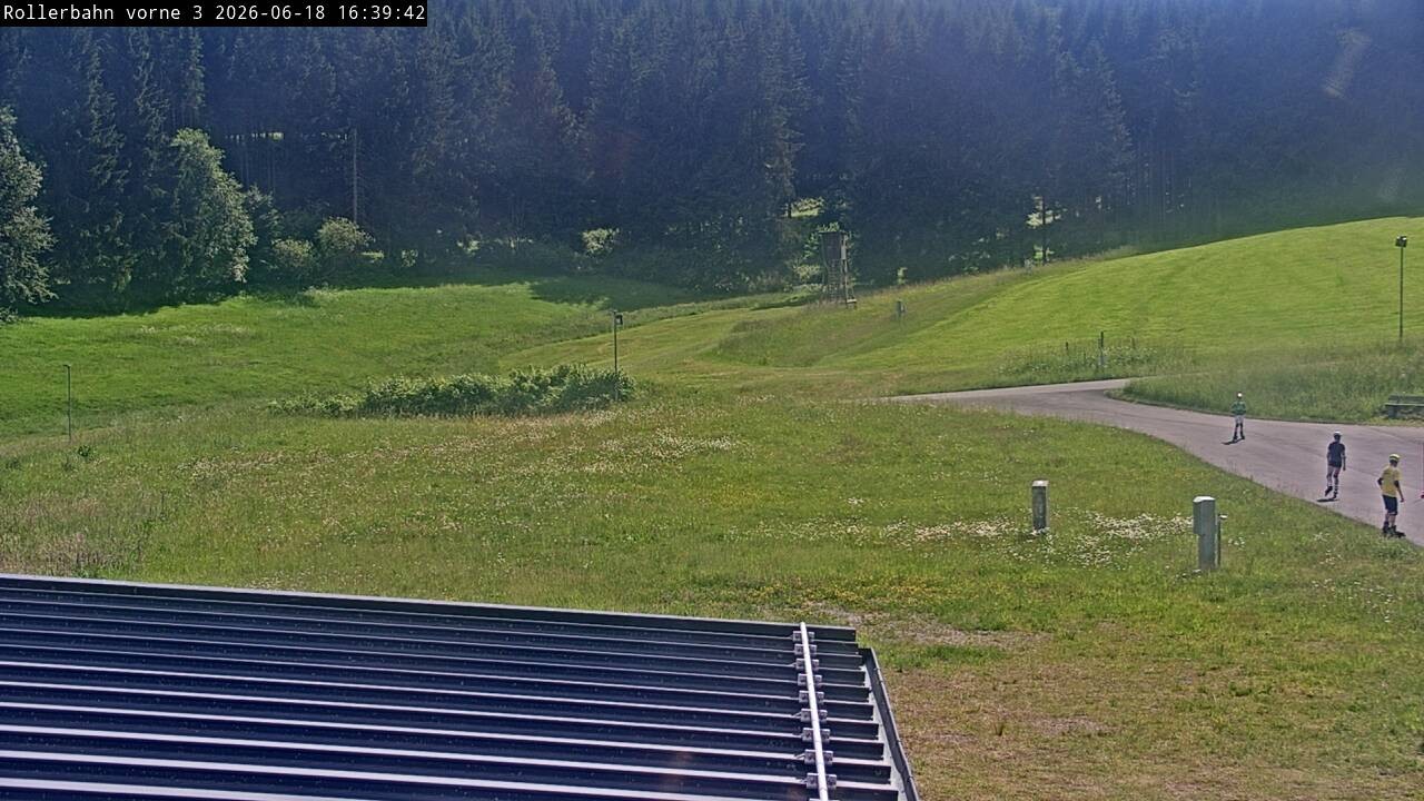 Archived image Webcam Willingen - View Roller Ski in Biathlon Arena